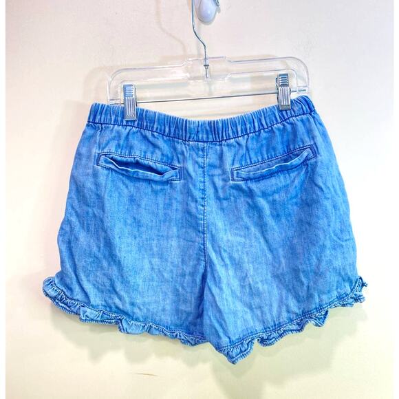GAP Denim Ruffle  Blue Youth Shorts  16/XL - Picture 2 of 3